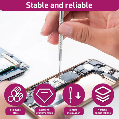 Top Shelf 500 Pack Phillips Micro Self Tapping Screws With Stainless Steel Screwdriver Kit For Heavy Duty Diy Projects And Legit Rust Resistant Fastener Gear That Kicks Butt, installing micro screws with precision.