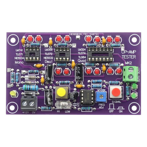 Amplifier Tester Module For Single Dual And Quad Operational Amplifiers High Speed And Low Speed Differentiation Board