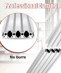 Close-up of Two Pack 1220mm 2080 T Slot Aluminum Extrusion 20x80mm European Standard Anodized Linear Rail, no burrs