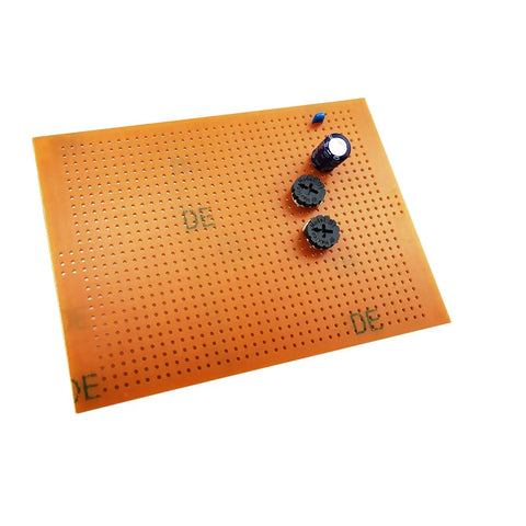 Ten Pack 73 By 100 Millimeter Copper Strip Board With 957 Holes Perfboard Kit for Soldering and DIY Electronics Projects top view