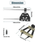All In One Roller Chain Tools Kit For 25 To 60 Chain Sizes Detacher Breaker Cutter Puller Holder And Connector dimensions