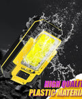 Rechargeable Magnetic LED Work Light 1200 Lumens Portable Mechanic Lamp, yellow aluminum body, high quality, water splash