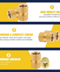 Heavy Duty Brass Knurled Threaded Inserts Kit For Plastic Injection Molding M2 M3 M4 M5 Heat Set Female Thread Nuts 500Pcs Metric Ultra Strong Bond