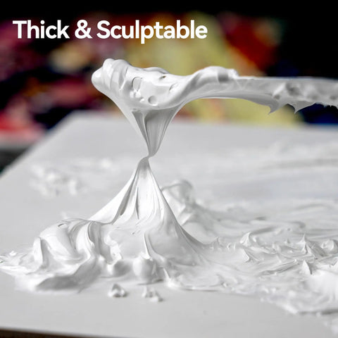 Thick sculptable texture of Raw Sienna Oil Paint Pro Grade Studio Tube 170ml With High Pigment Thick Creamy Texture And Strong Tinting Power