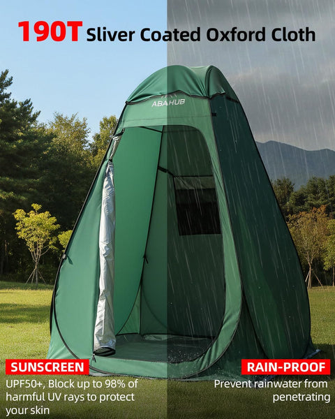 Pop Up Oversized Shower Tent Privacy Shelter For Camping And Outdoor Changing Room With Removable Floor Mat Rain Shelter Portable Instant Setup And Zippered Carry Bag