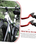 3 Pair Aluminum Alloy Bike Brake Levers Set Red For Mountain And Road Bikes with practical use description