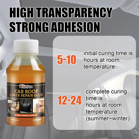 200 Ml Headliner Repair Glue with Brush for Cars Quick Roof Liner Fix and Upholstery Adhesive Car Roof Fabric Glue bottle