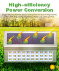 6 Pack Solar Step Lights Outdoor Warm White Stainless Steel With Auto On Off showing monocrystalline solar panel efficiency