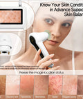 Pro Grade Skin Hair Analyzer With Dual Lens Precision Detection 50X Skin Lens And 200X Hair Follicle Mirror For Real Time Skin Condition at home