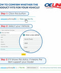 Steps to confirm fitment of Serpentine Belt Kit For 2005 To 2012 Toyota Avalon 3.5L with vehicle selection process