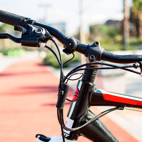 Handlebar with 120dB Electric Bike Horn For Mountain And Road Bikes And Scooters, Waterproof Handlebar Bell