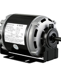Half Horsepower 115 Volt 60 Hz 1725 RPM Belt Drive Fan Motor With 48 Frame For HVAC Systems Reversible Rotation Class B Insulation Thermal Protection And Long Lasting Quiet Operation, front view