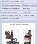 Fully Automatic Compact Labeling Machine With Conveyor Belt Self Adhesive Applicator For Round Bottles Boxes Bags Photoelectric Sensor Hustle Ready Heavy Lifter, showing detailed specifications and structure.