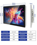 15.6 Inch Capacitive Multi-Touch Industrial Monitor With 16:9 FHD 1920x1080, Built-In Speakers, USB, VGA And HDMI Ports