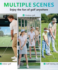Golfers in various settings using Golf Grip Trainer For Consistent Swing Improve Grip Strength And Hand Position With Immediate Feedback Portable Durable Anti Slip Grip Aid For Better Accuracy And Muscle Memory Training