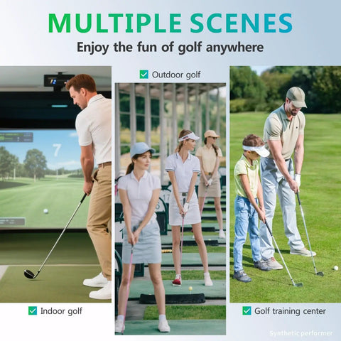 Golfers in various settings using Golf Grip Trainer For Consistent Swing Improve Grip Strength And Hand Position With Immediate Feedback Portable Durable Anti Slip Grip Aid For Better Accuracy And Muscle Memory Training