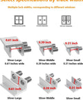 Different sizes of aluminum alloy adjustable Six Pack Sliding Window Lock With Key, EZ Install for various windows