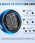 Heavy Duty Front Drop Safe Box Built To Last Fireproof Waterproof For Home And Office With Top Lock Cash Stash Compartment