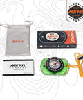 Orienteering Compass For Hiking And Navigation With Magnifying Glass And Ruler Trail Ready Lightweight Field Compass With 1:25000 Scale