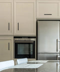 Matte Black Cabinet Handles 30 Pack 5 Inch Square Drawer Pulls Modern Kitchen Hardware on cabinet doors