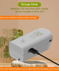 Neo Drone Battery Charger Hub Fast Charge Station With Cable in storage mode, turning Neo batteries into USB power bank.