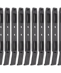 No Sweat Screwless 3.5 Inch Hard Drive Caddy Rails Five Pairs Computer Case Mounts black plastic slide tracks for quick assembly.