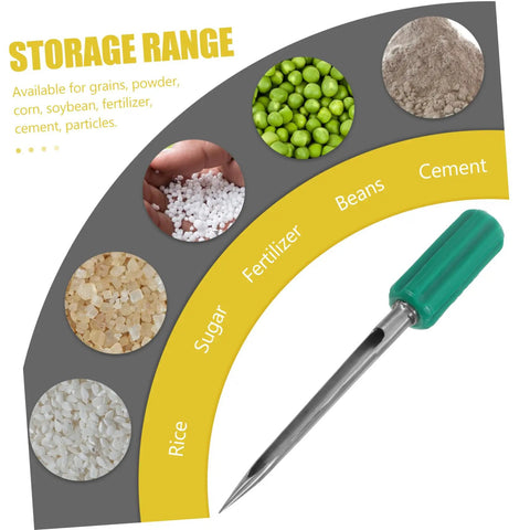 Stainless Steel Sampler Probe For Soil Powder And Grain Sampling Reusable Test Tool For Grab And Go Inspections And Accurate Readouts 