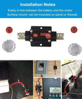 Heavy Duty Manual Reset Audio Circuit Breaker Inline Fuse Holder For Auto Car Stereo Marine Amp Protection 12V 24V DC showcasing installation details.
