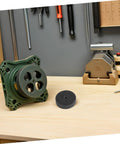 Heavy Duty Nylon Polishing Wheels For Metal Buffing Copper Aluminum Steel 75mm Grinder Disc Kit on workbench with tools.