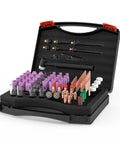 123 Piece TIG Welding Torch Kit With Alumina Nozzles Collets Stubby Gas Lens Heatproof Glass Cup And Consumables For WP17 WP18 WP26 in a case