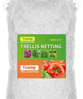 Heavy Duty Polyester Plant Trellis Netting 5 Ft By 15 Ft With 6 Inch Mesh Workhorse Pack, vacuum-sealed in plastic