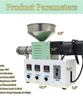 Heavy Duty Single Screw Extruder For Cranking Out 3D Printer Filament With A One Inch Barrel And Sixteen To One Ratio On A Compact 110 Volt Desktop Setup. Features a 1 inch screw and adjustable controls.