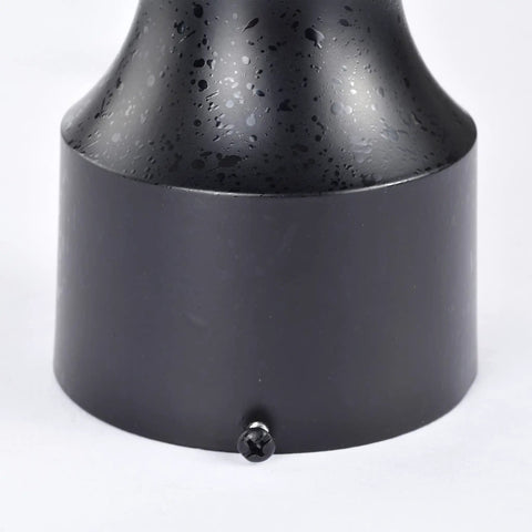 Base of Three Light Outdoor Post Lantern In Textured Black With Clear Beveled Glass Panels, 21 Inch Tall, 7.38 Inch Wide, 60W Max
