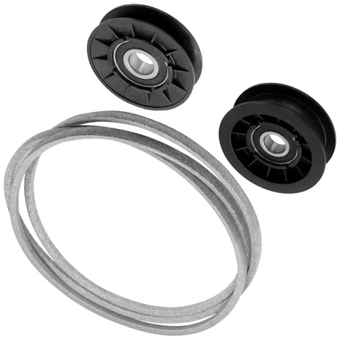 Idler Pulley With V Belt Kit For John Deere 100 Series And Scotts Lawn Tractors With 42 Inch Deck DIY Friendly Bolt On
