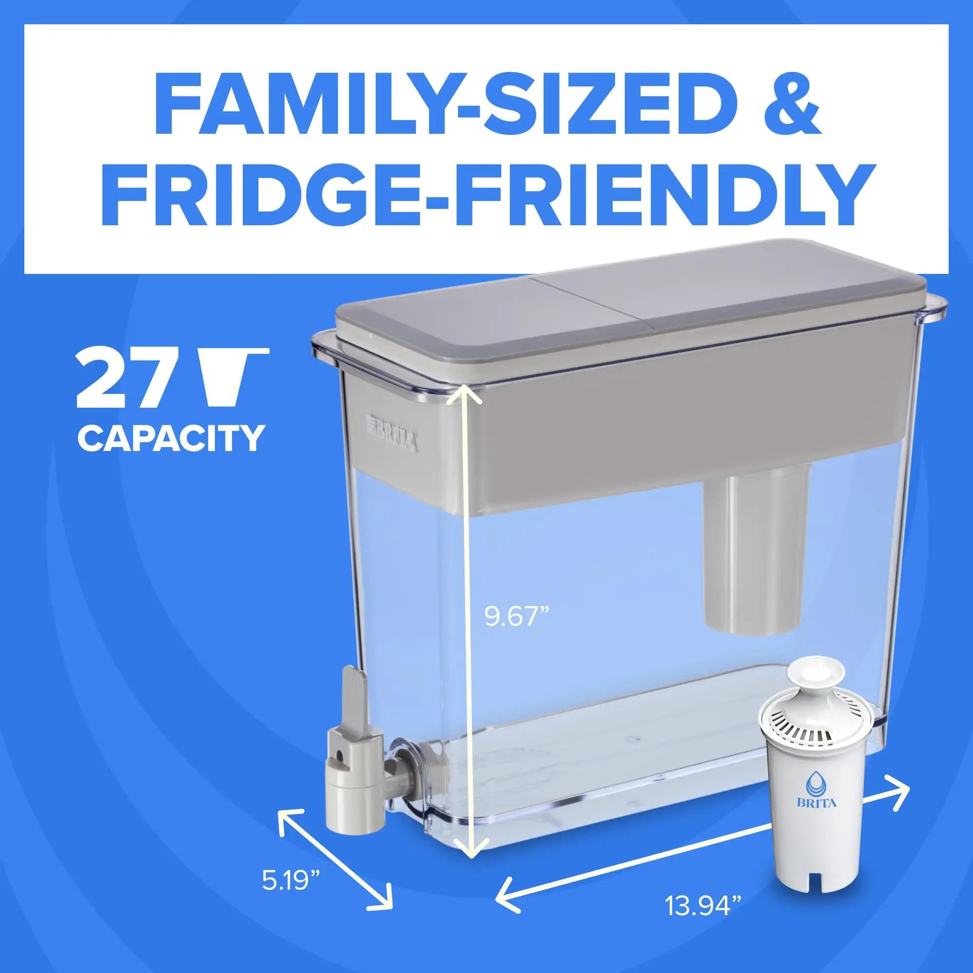 UltraMax Dispenser: 27 Cup Capacity | BPA-Free ✓