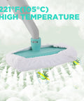 High Powered Handheld Steam Cleaner With Comprehensive Accessory Kit Designed To Nuke Stubborn Grime In Minutes While You Ditch Toxic Chemicals For Fresh House And Spotless Car Results. Close-up of cleaning head at 221°F with microfiber pad.