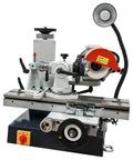 Shop Ready Drill Bit Sharpener And End Mill Grinder With Precision Linear Rail and Heavy Duty 550 Watt Motor with base and wheel.