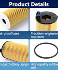 Mercedes Sprinter Engine Oil Filter Kit 6541801100 Replacement details with gasket and O-ring