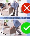 Heavy Duty Appliance Sliders With Pull Strap 48 By 29 Inches Moving Mat For Kitchen Hardwood Floors Floor Protector For Large Appliances Smooth Glide Durable Furniture Sliders With Strap Easy Setup And Use showing easy chair movement