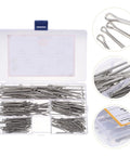 160 Piece Stainless Steel Spring Cotter Pin Clip Set With Multiple Sizes Corrosion Resistant Fasteners in plastic box