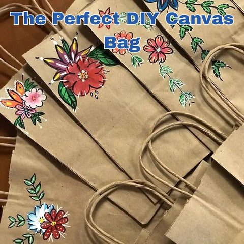 DIY Kraft Paper Bags 200 Pack 110 GSM Thick 18x7x18.5 Inch Twisted Handles Recyclable Eco Friendly Bulk Bags with floral art