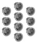 10 pack of gray 18 Cu In PVC Old Construction Ceiling Junction Box For Old Work Non Metallic J Box ETL Listed 2 Hour Fire Rating