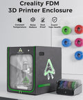 Pro Grade 2026 3D Printer Enclosure With Constant Temperature, LED Lighting, Dustproof And Noise Reduction, black design.