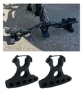 Two Pack Portable Bike Repair Stands with Flip Stand for Mountain Bikes Handlebar Jacks, black heavy duty construction
