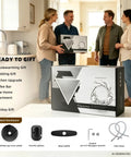 Image of a Commercial Grade Kitchen Workstation Faucet with Glass Rinser & LED box being carried by two people in a kitchen.