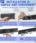 Heavy Duty 48 Inch Garage Tool Organizer Wall Mount With Anti Rust Finish Holds Up To 560 Lbs Easy Assembly Sturdy Design installation guide