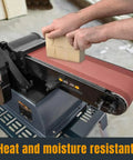 Heavy Duty 6X48 Inch Sanding Belts 10 Pack 60 Grit Aluminum Oxide For Belt Sander wood block sanding demonstration