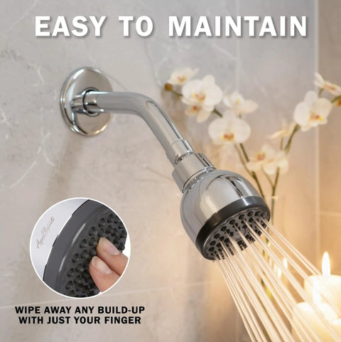 High Pressure Shower Head That Delivers Real Power With A 3 Inch Spray Face, Wall Mount, Anti Clog Nozzles, And An Adjustable Brass Ball Joint, 2.5 GPM, Beats Weak Water For Apartments, Older Homes, And RV Baths, Polished Chrome