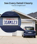 View of a license plate captured by SolarCam Pro Add On Camera For System Expansion, Requires Base To Operate, Not Standalone.