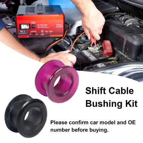 2 Pack Shift Cable Bushing Repair Kit With Clips Direct Fit Replacement For Jeep Toyota Saturn Chevrolet Pontiac Transmission Linkage Durable Rubber Bushings Easy Install OEM Style